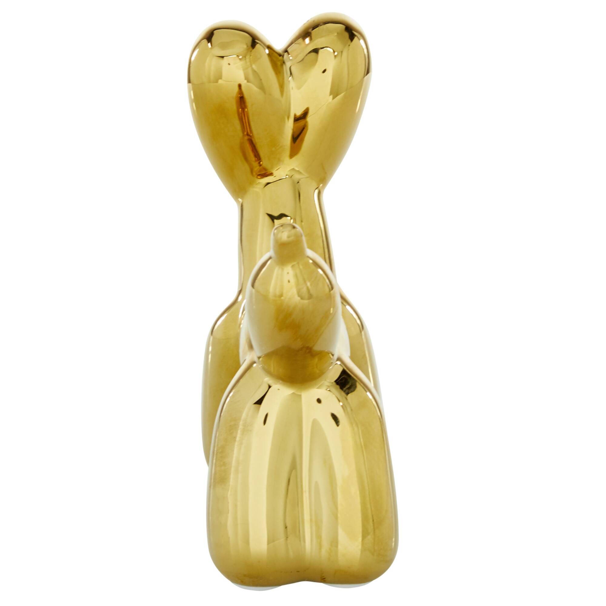 CosmoLiving by Cosmopolitan Gold Ceramic Glam Sculpture